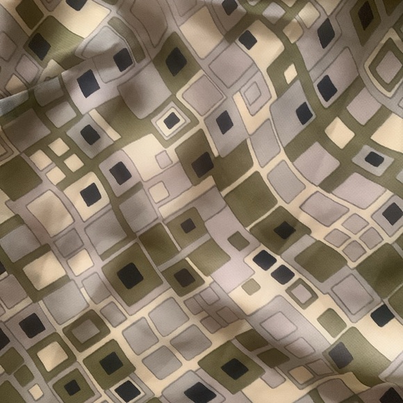 Summer V-Neck Halter Top Olive Green with Liner and Sash Tie -Medium - Picture 8 of 15